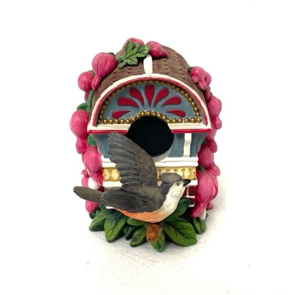 Vyg Carriage House Perch Figurine Hamilton Collection Birdhouses in Bloom 1997 - Picture 1 of 7